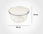 كاسه گرد شيشه اي 4 ليتر ليمون - Image 2