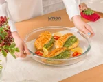تابه شیشه ای گرد 3/4 ليتر ليمون - Image 3