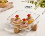 ظرف سرو پايه چوبي  ليمون - Image 3