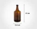 بطري روستيك 2 ليتر قهوه اي ليمون - Image 2