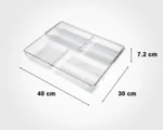 جا قاشق شفاف 2 طبقه ليمون - Image 2