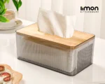 جا دستمال رويه چوبي ليمون - Image 3