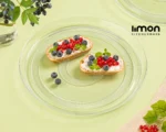 ديس گرد شيشه اي 33 سانت ليمون - Image 3