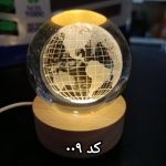 گوی شیشه ای پایه چوبی سایز 6 سانتی - Image 9