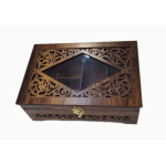 جعبه تی بگ چوبی پایه دار
